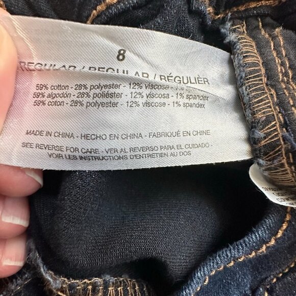 Vintage America Paperbag Waist Mom Jeans Cropped Tapered Leg Pleated (8) - Picture 11 of 15